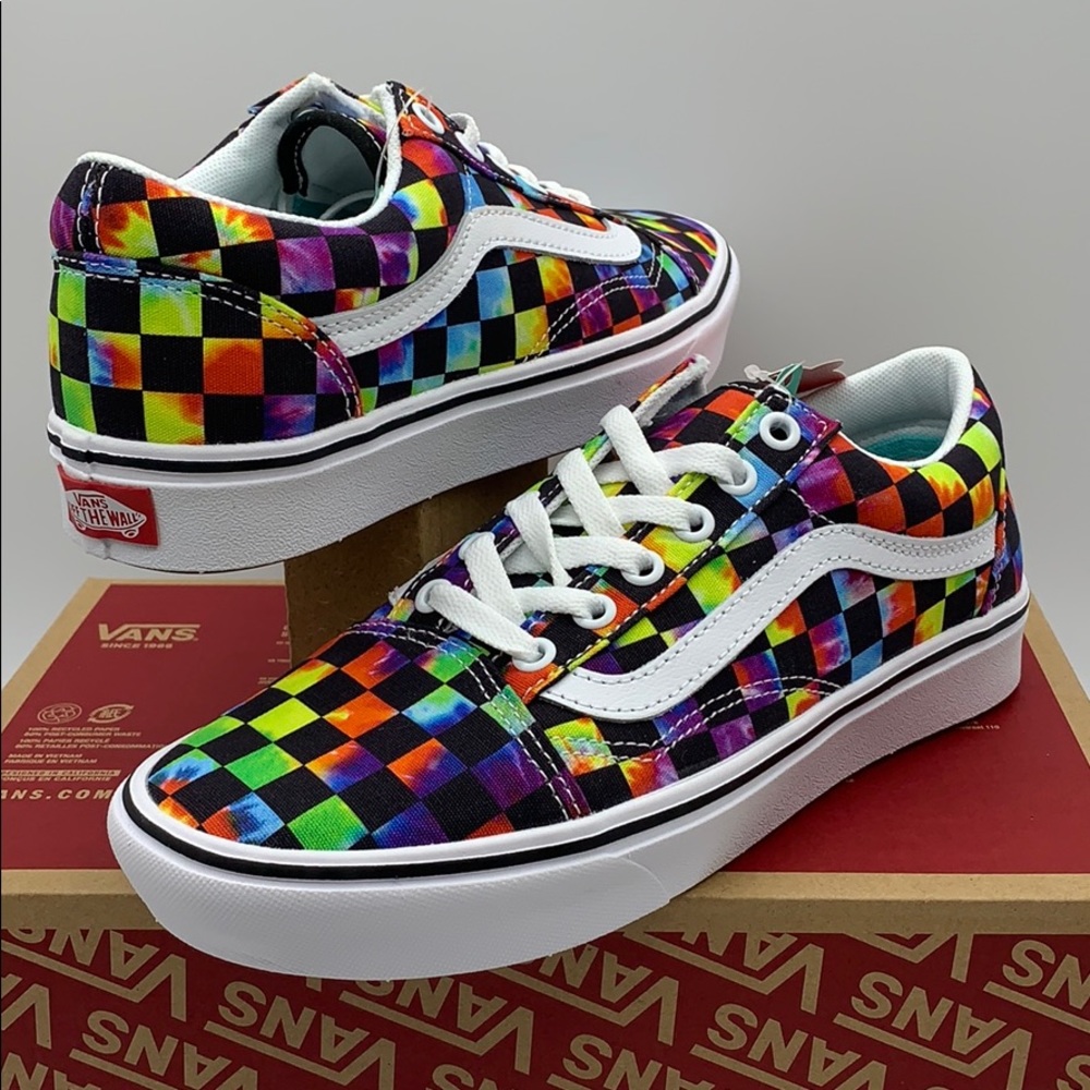 VANS COMFYCUSH OLD SKOOL Tie-Dye CHECKERBOARD WMNS - Picture 14 of 16